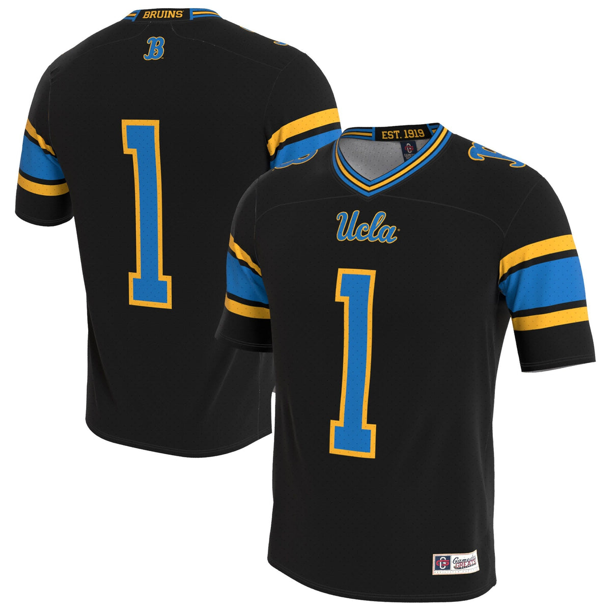 UCLA Bruins Lightweight Collegiate Football Blackout Fashion Jersey