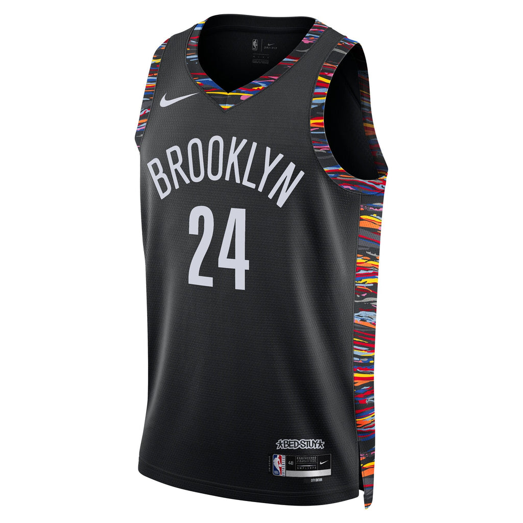 Brooklyn Nets 2025/26 City Edition Swingman Jersey - Black - Cam Thomas