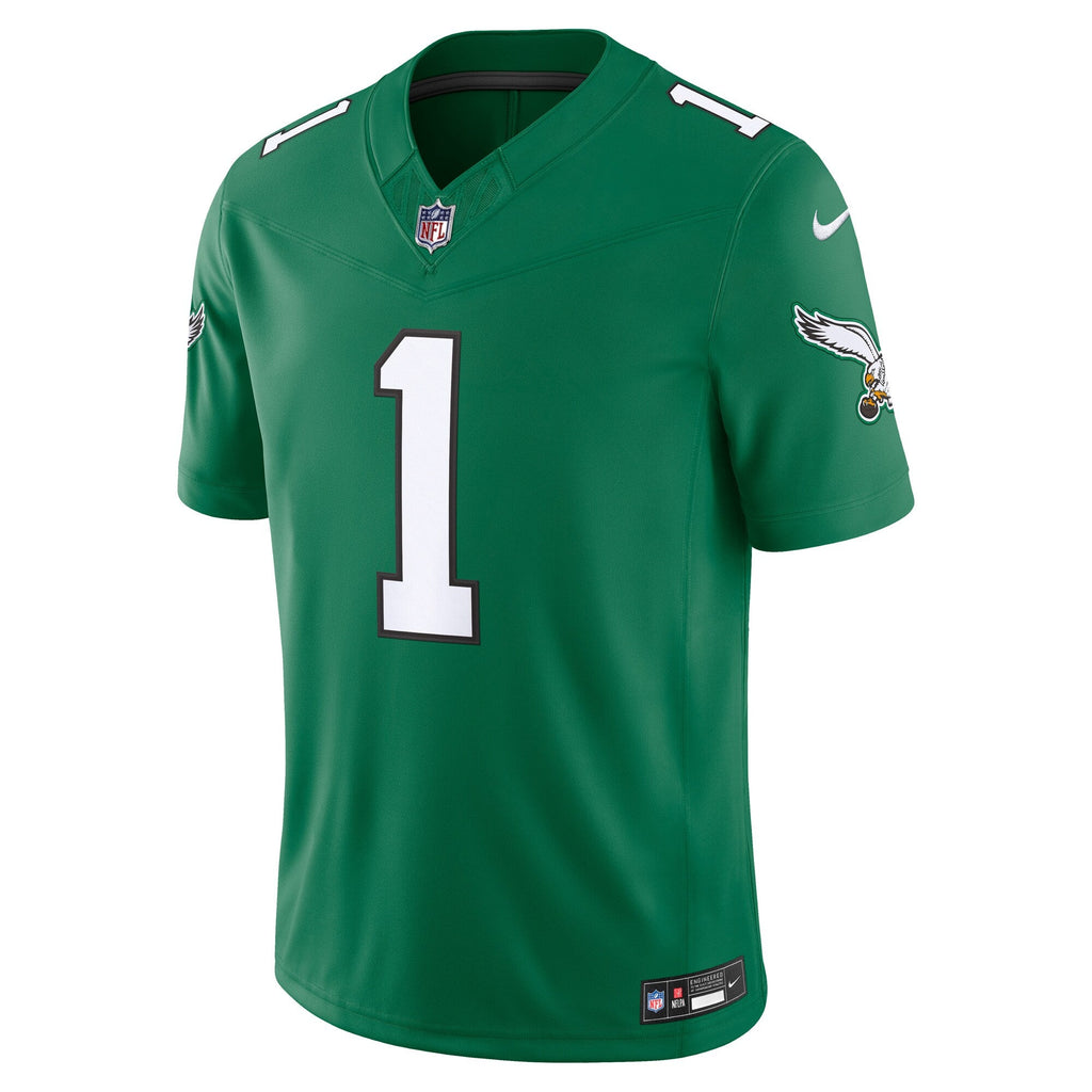 Philadelphia Eagles Jalen Hurts Kelly Green Alternate Vapor F.U.S.E. Stitched Limited Football Jersey