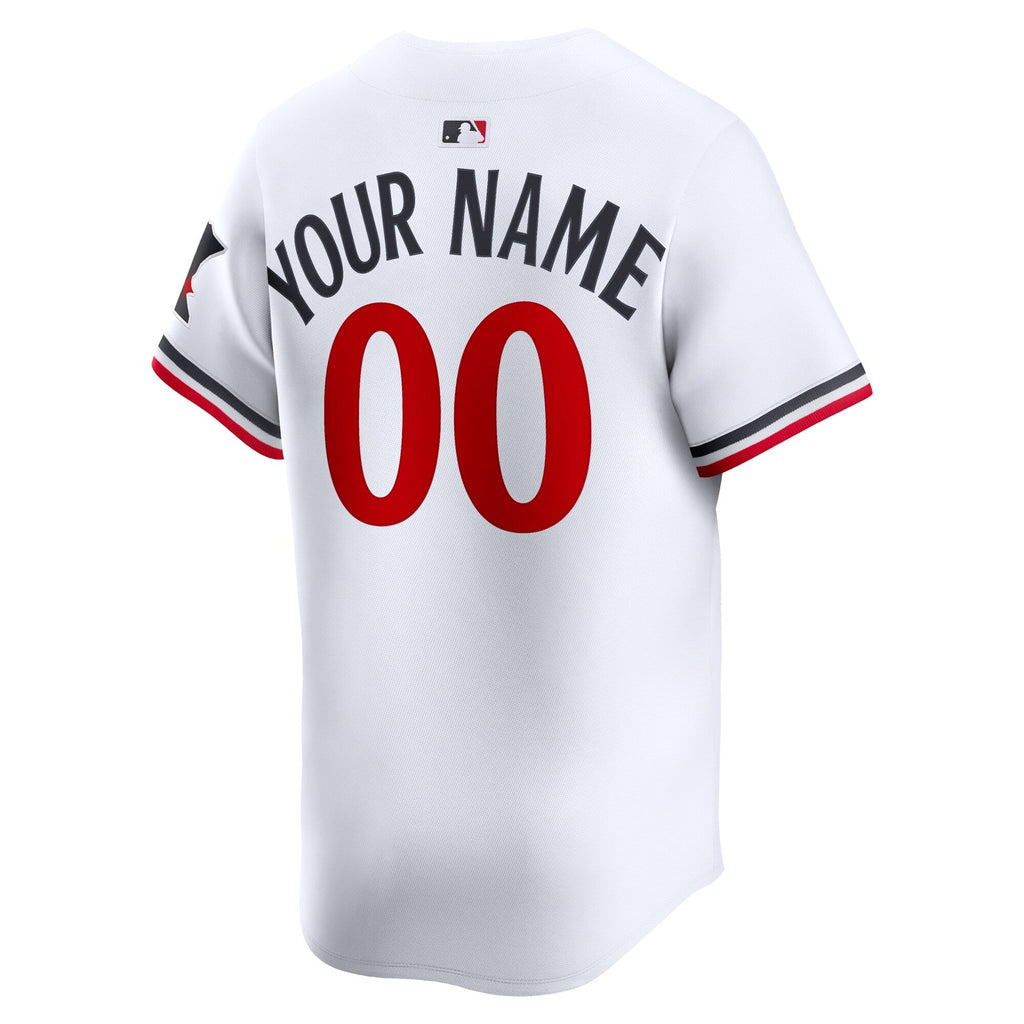 Minnesota Twins White Home Limited Custom Baseball Jersey