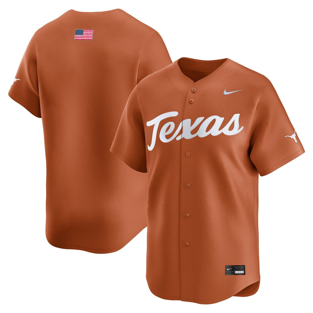 Texas Orange Texas Longhorns Baseball Limited Jersey