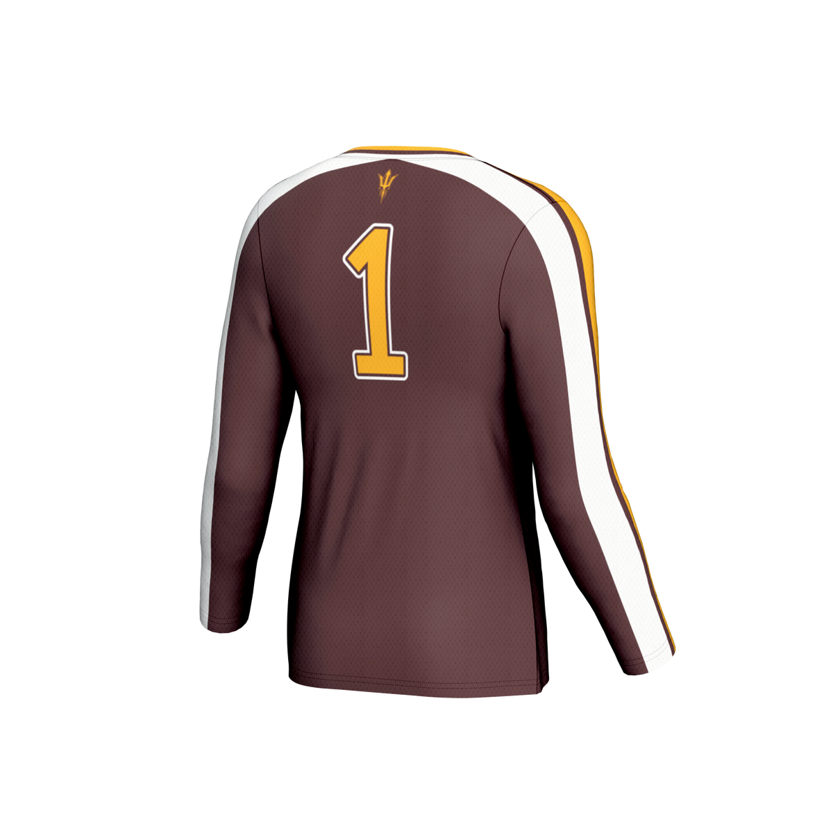 #1 Arizona State Sun Devils Lightweight Collegiate Volleyball Fashion Jersey - Maroon