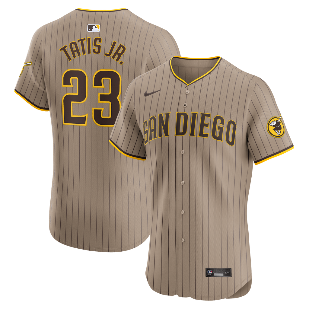 San Diego Padres Fernando Tatis Jr. Sand Alternate Elite Player Baseball Jersey