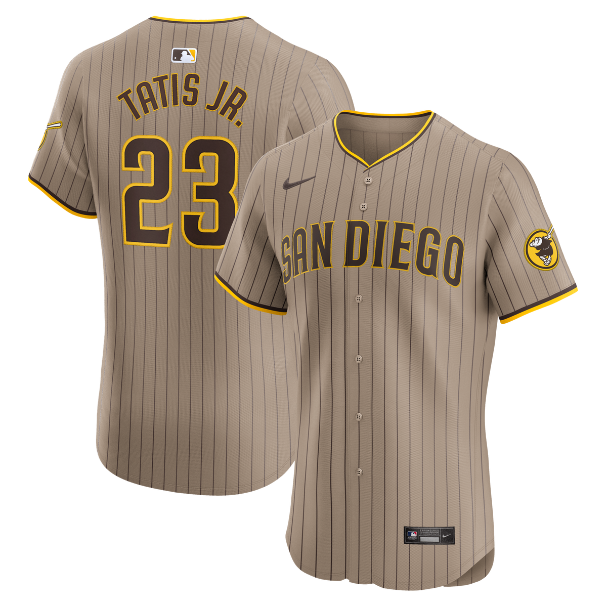 San Diego Padres Fernando Tatis Jr. Sand Alternate Elite Player Baseball Jersey