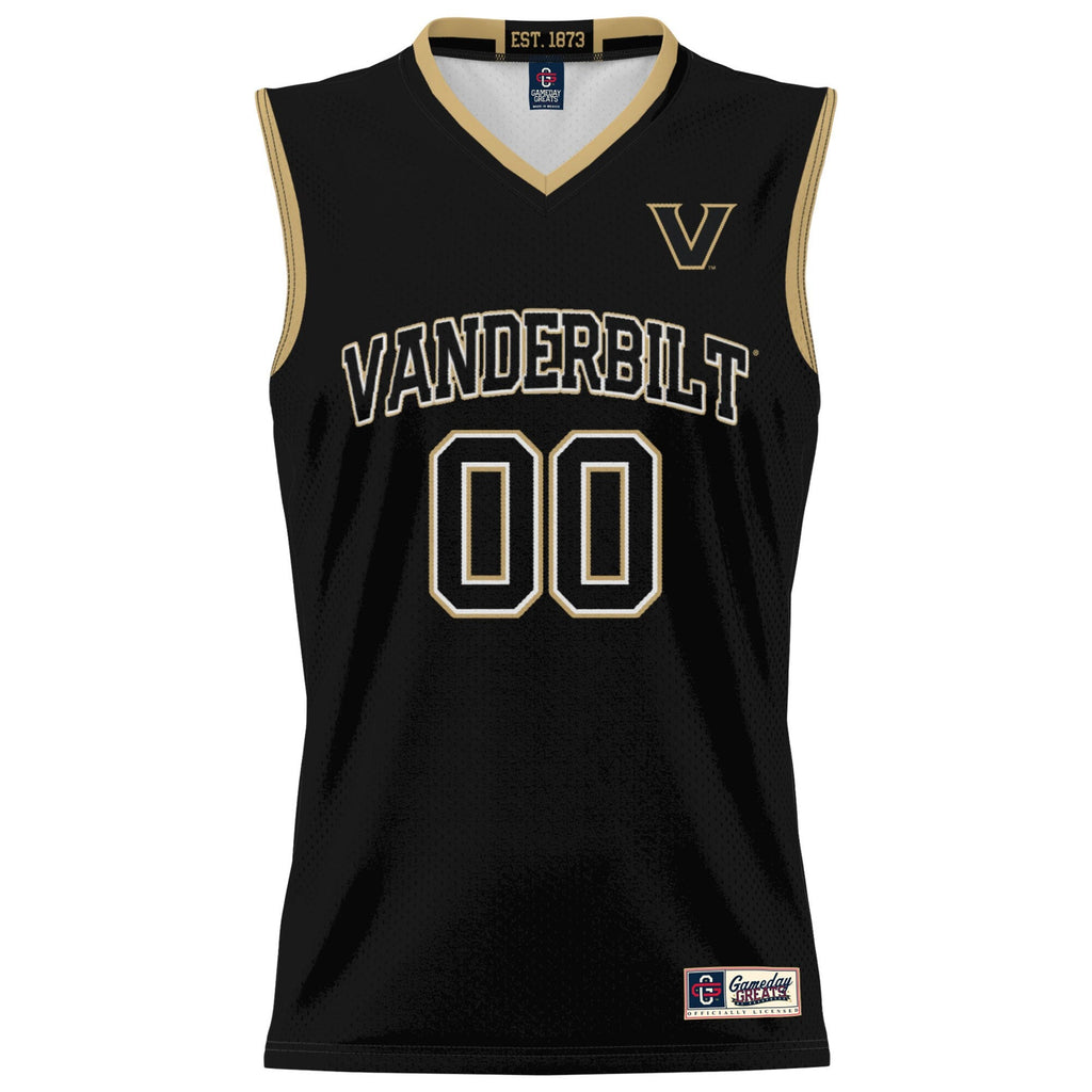 Vanderbilt Commodores NIL Pick-A-Player Basketball Jersey - Black