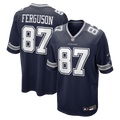 Dallas Cowboys Jake Ferguson Navy Team Game Football Jersey
