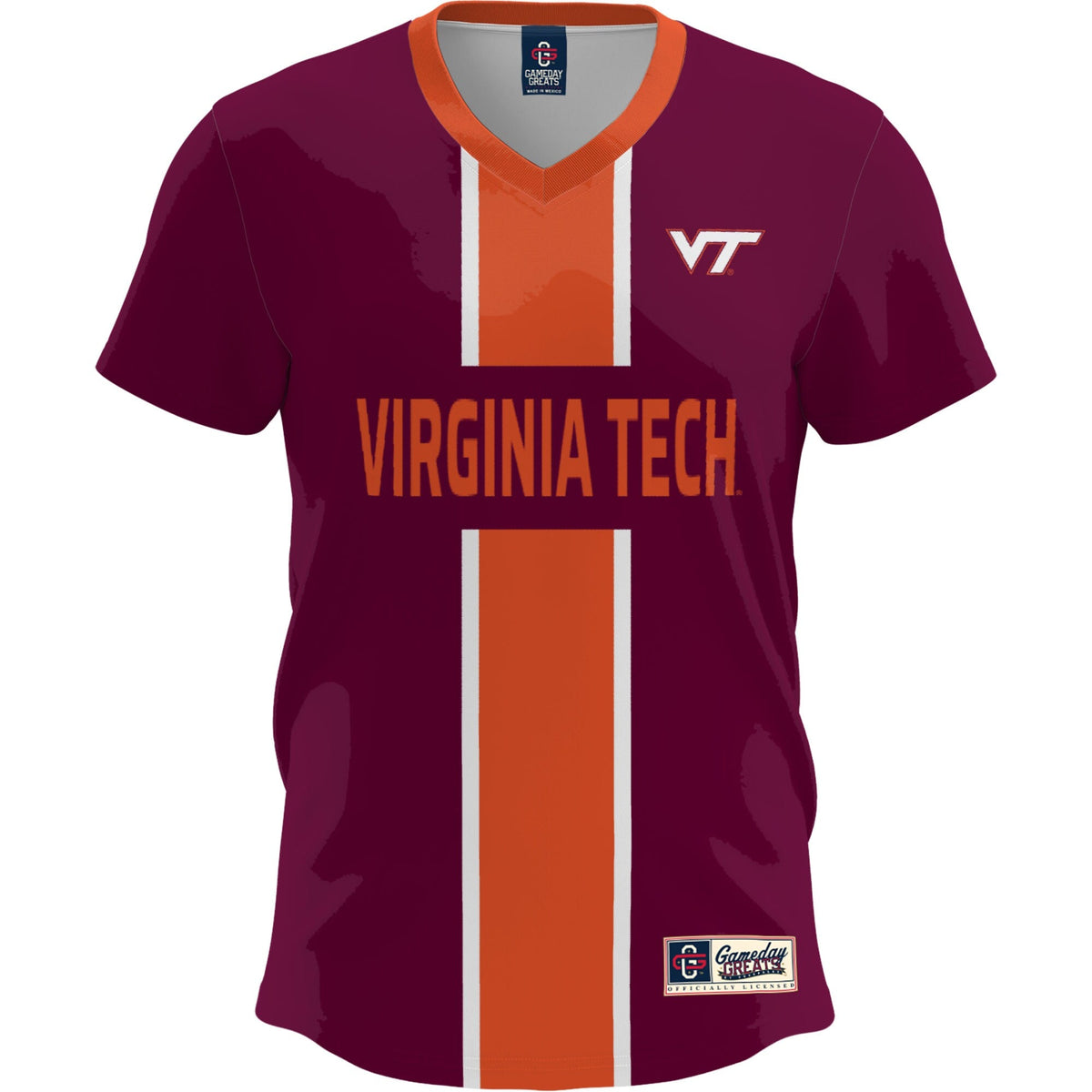 Maroon Virginia Tech Hokies Lightweight Soccer Fashion Jersey