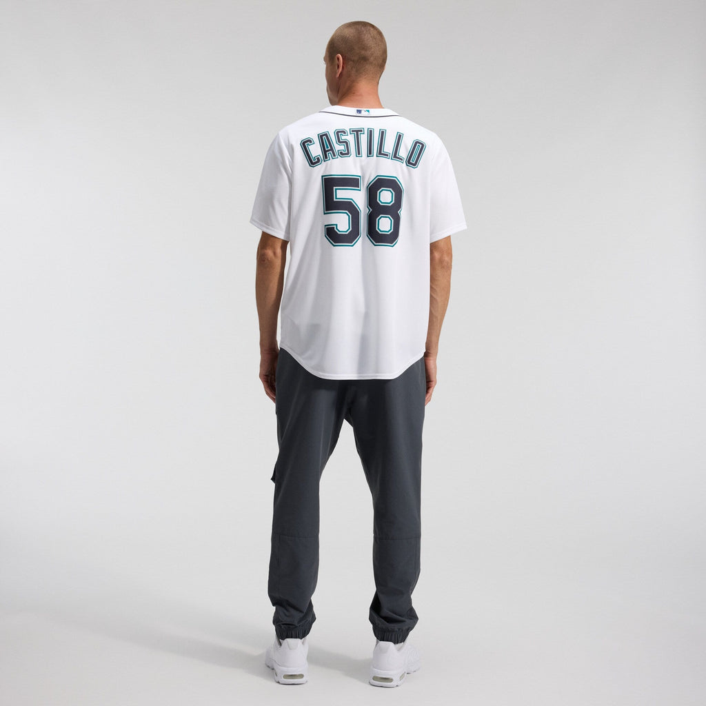 Seattle Mariners Luis Castillo White Home Replica Baseball Jersey