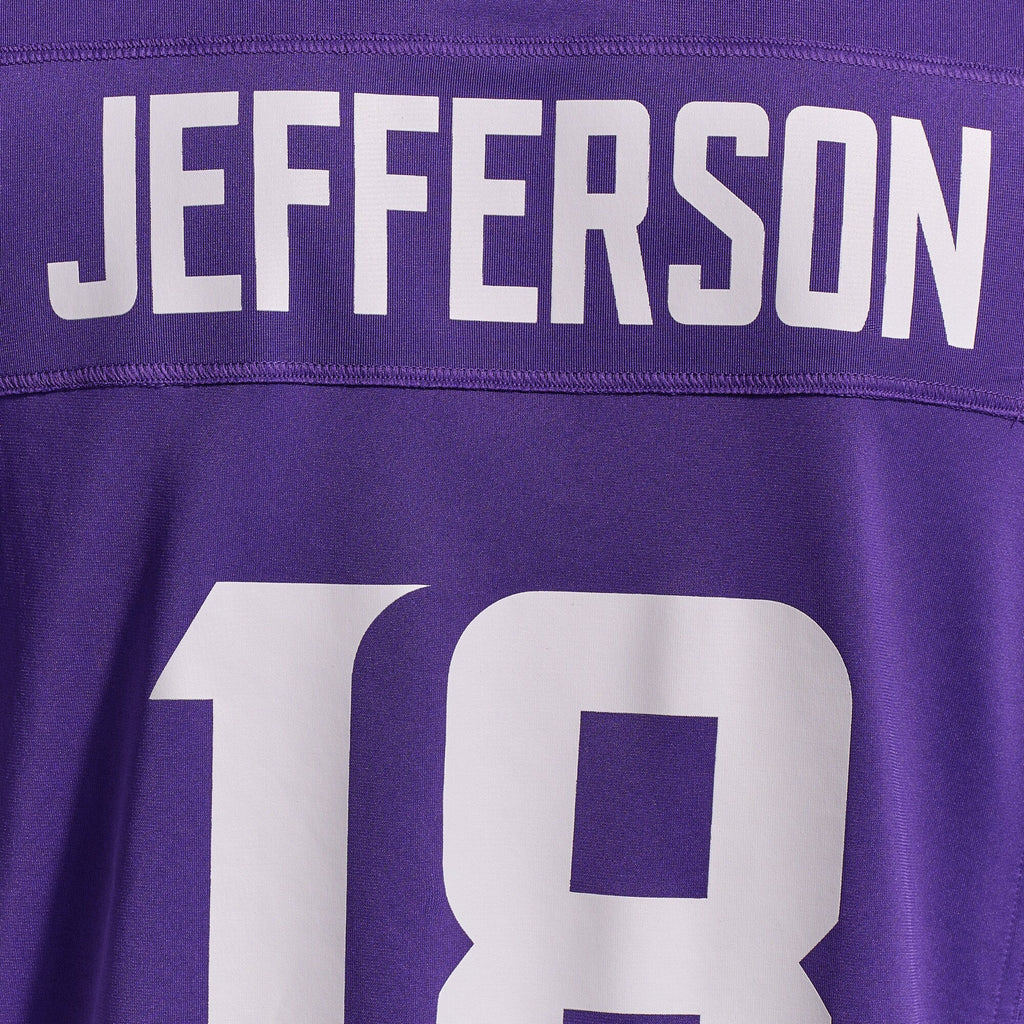 Minnesota Vikings Justin Jefferson Purple Player Game Football Jersey