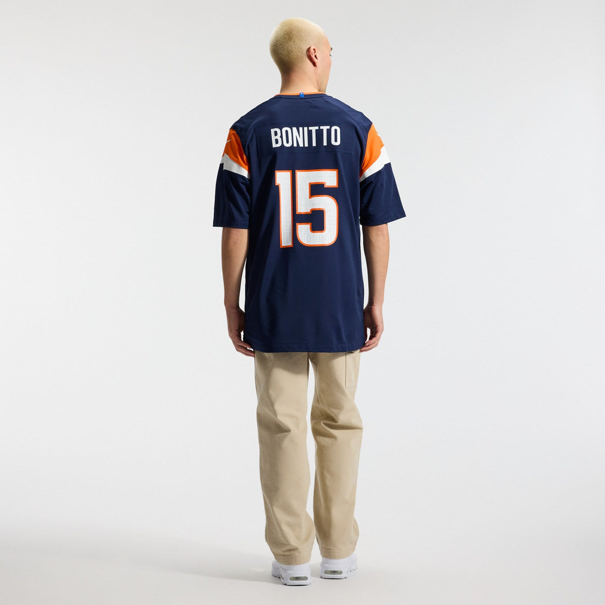 Denver Broncos Nik Bonitto Navy Alternate Game Football Jersey