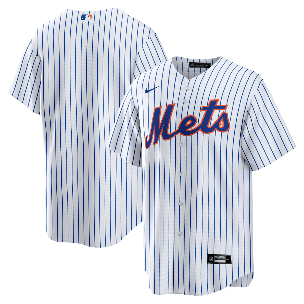 New York Mets White Home Big & Tall Replica Baseball Jersey