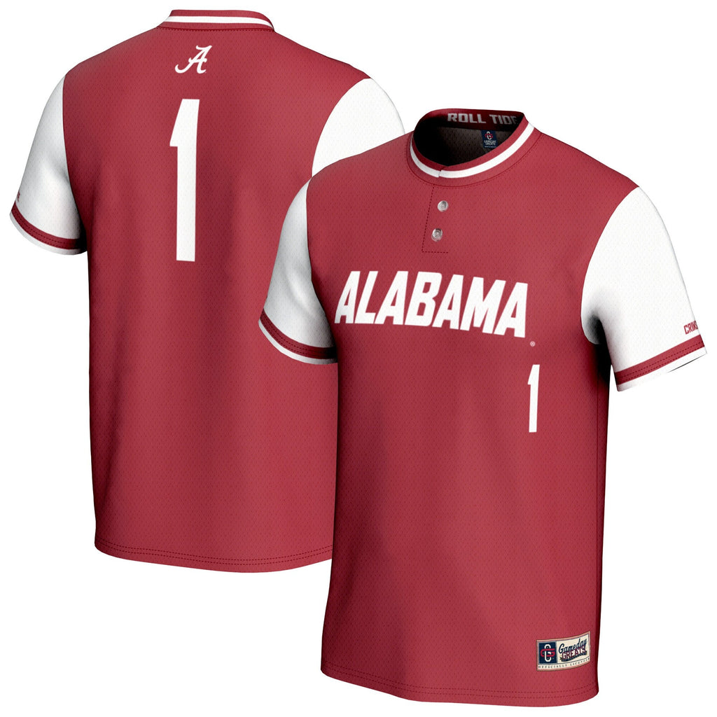 Alabama Crimson Tide Lightweight Softball Fashion Jersey - Crimson