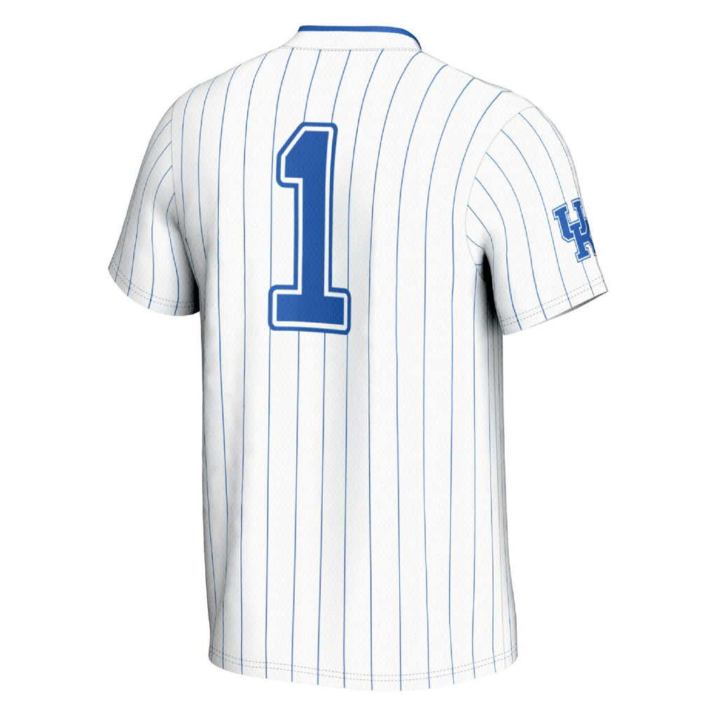 #1 Kentucky Wildcats Lightweight Softball Fashion Jersey - White