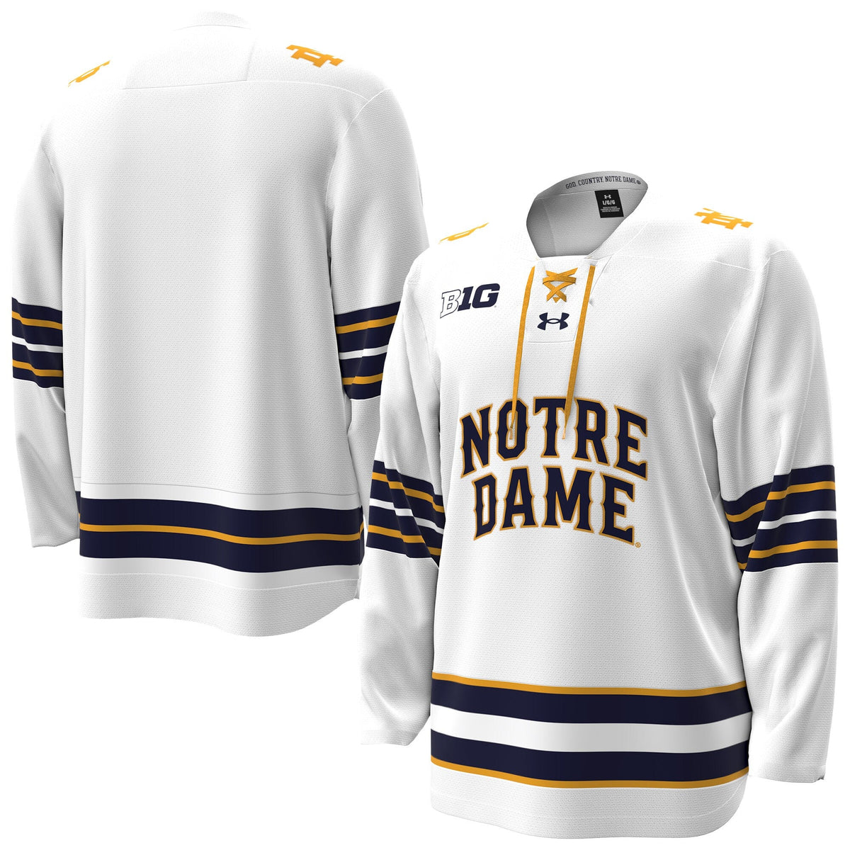 Notre Dame Fighting Irish Home Replica Hockey Jersey - White