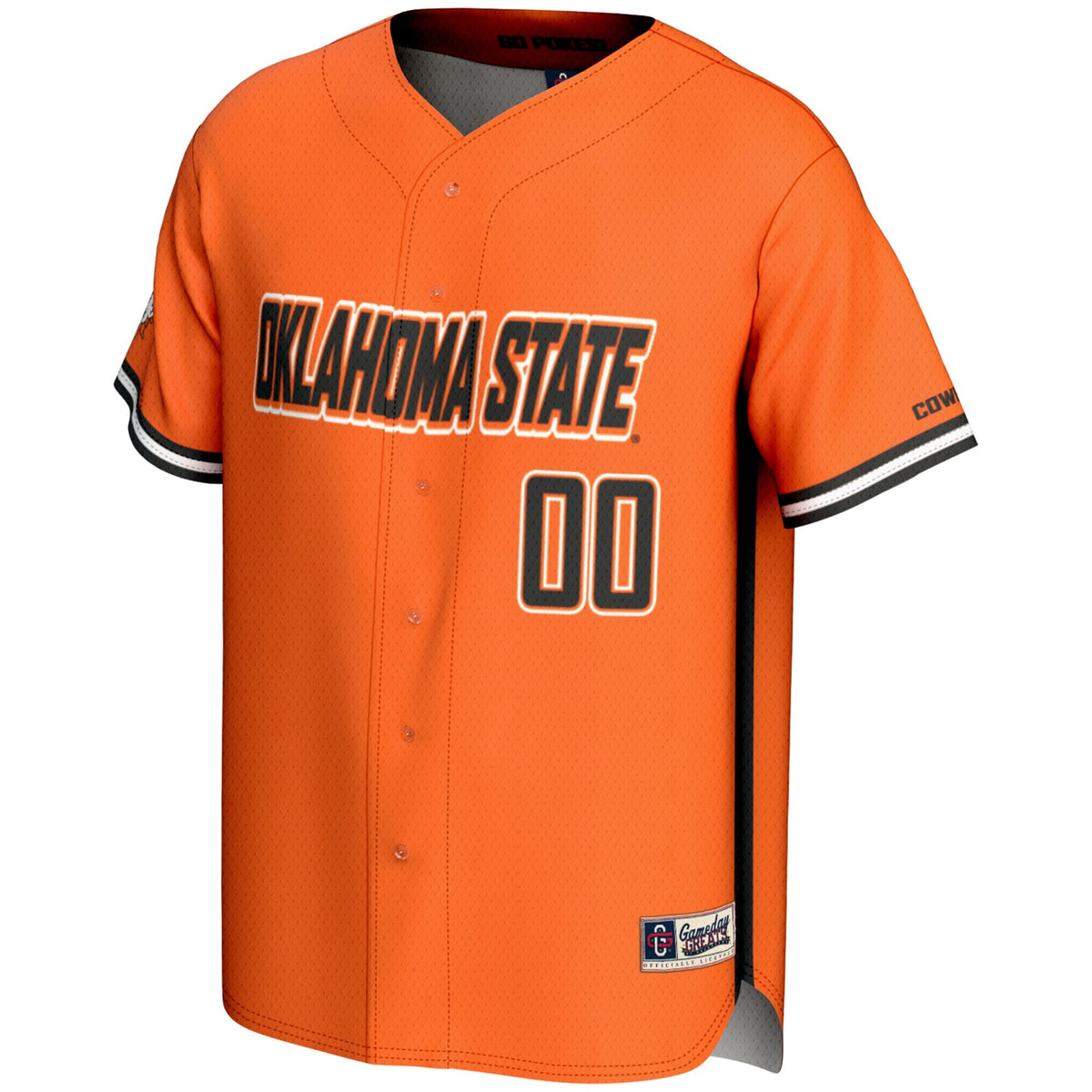 Oklahoma State Cowboys NIL Pick-A-Player Lightweight Baseball Jersey - Orange