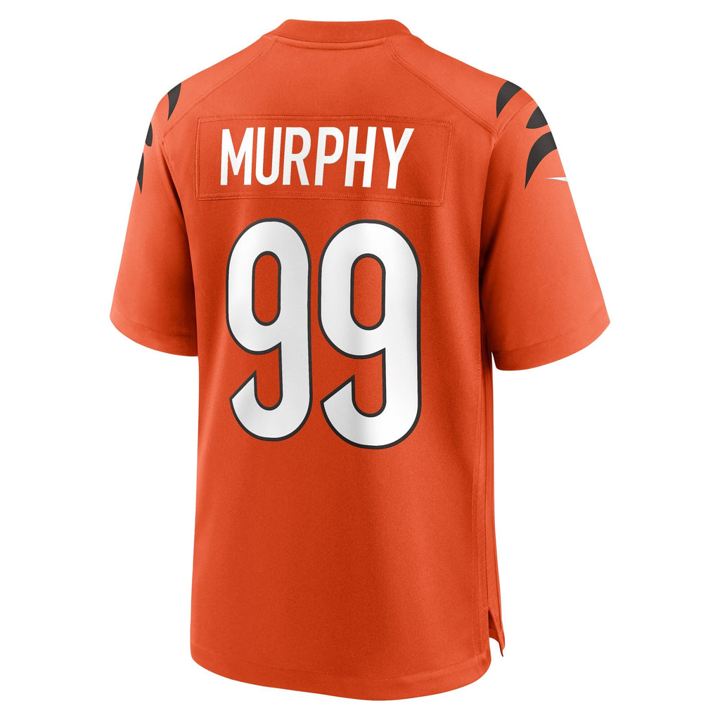 Cincinnati Bengals Myles Murphy Orange Alternate Game Football Jersey