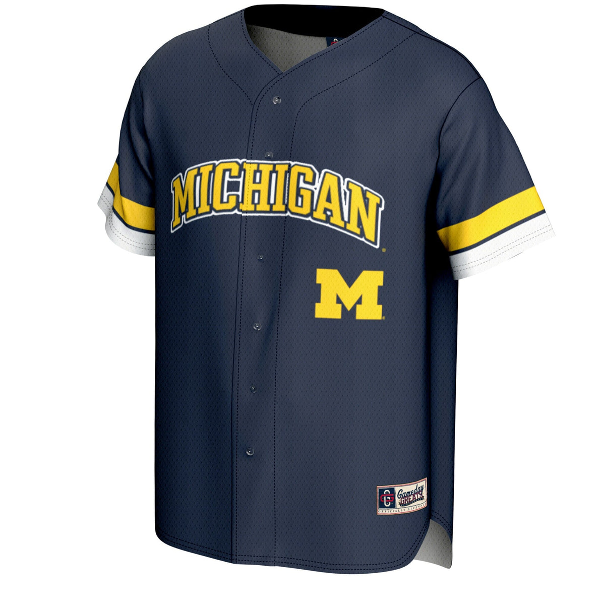 Navy Michigan Wolverines Spirit Baseball Jersey