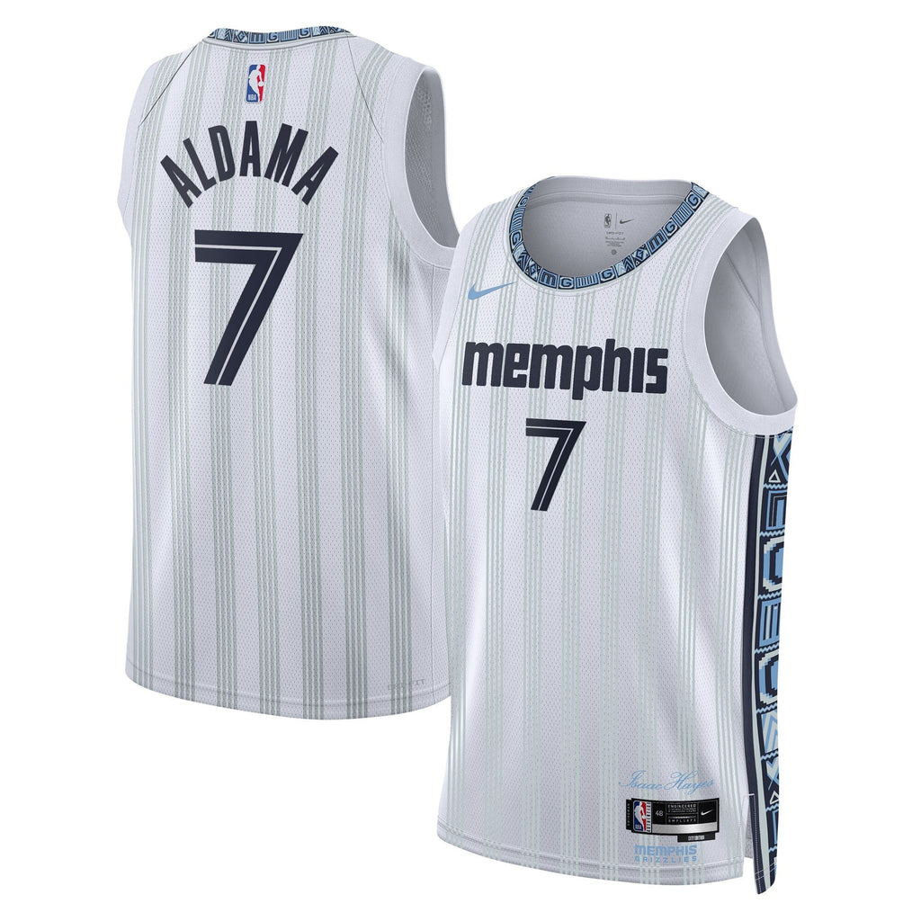 Memphis Grizzlies 2025/26 City Edition Swingman Jersey - Gray - Santi Aldama