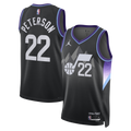 Utah Jazz Statement Edition Swingman Jersey - Black - Darryn Peterson