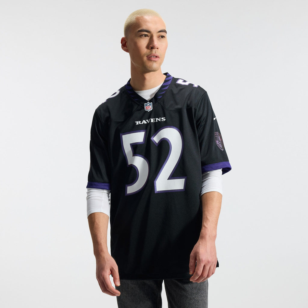 Baltimore Ravens Ray Lewis Black Alternate Retired Player Game Football Jersey