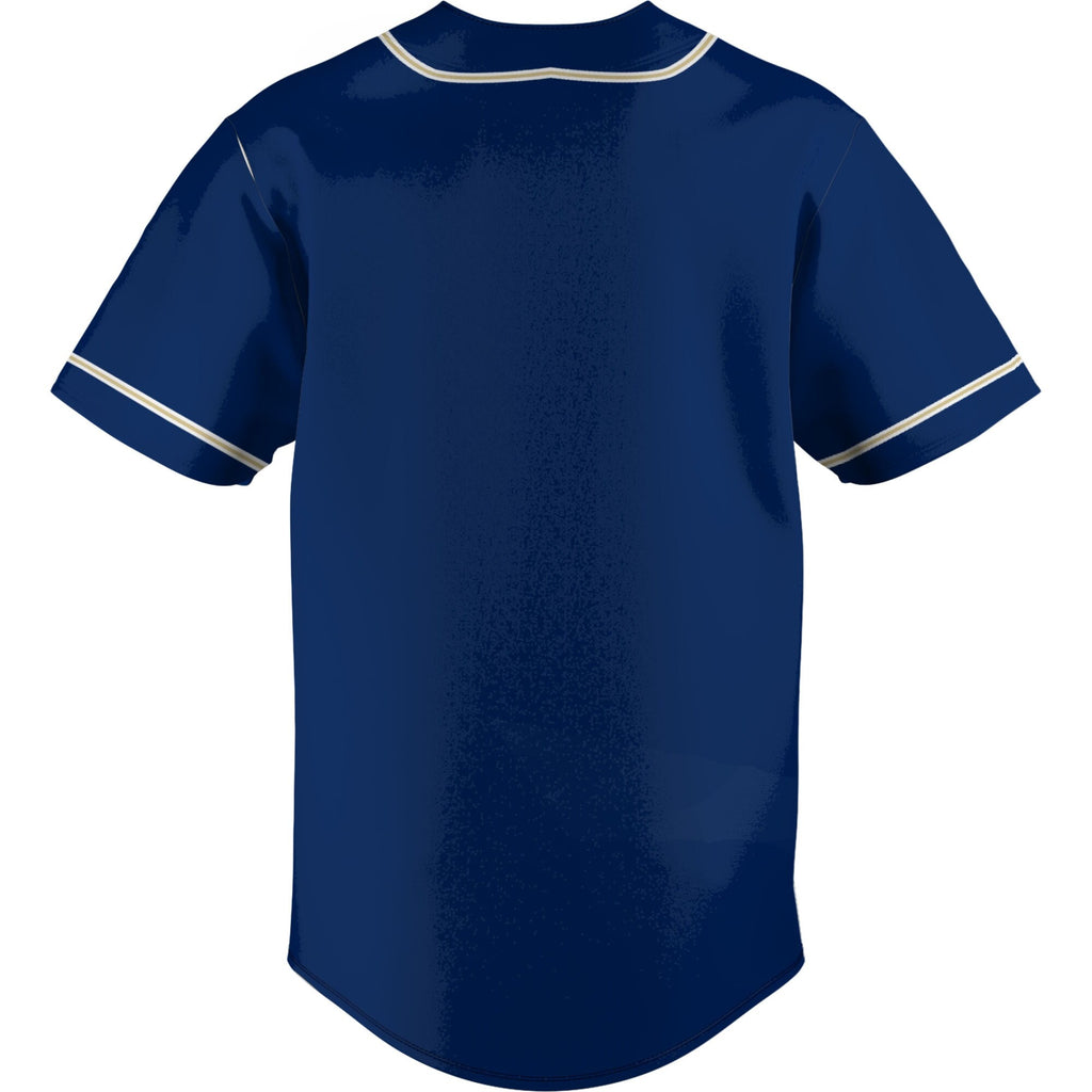 Blue Navy Midshipmen Lightweight Baseball Jersey
