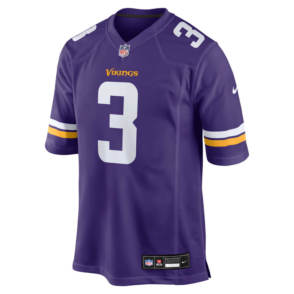Minnesota Vikings Jordan Addison Purple Game Football Jersey
