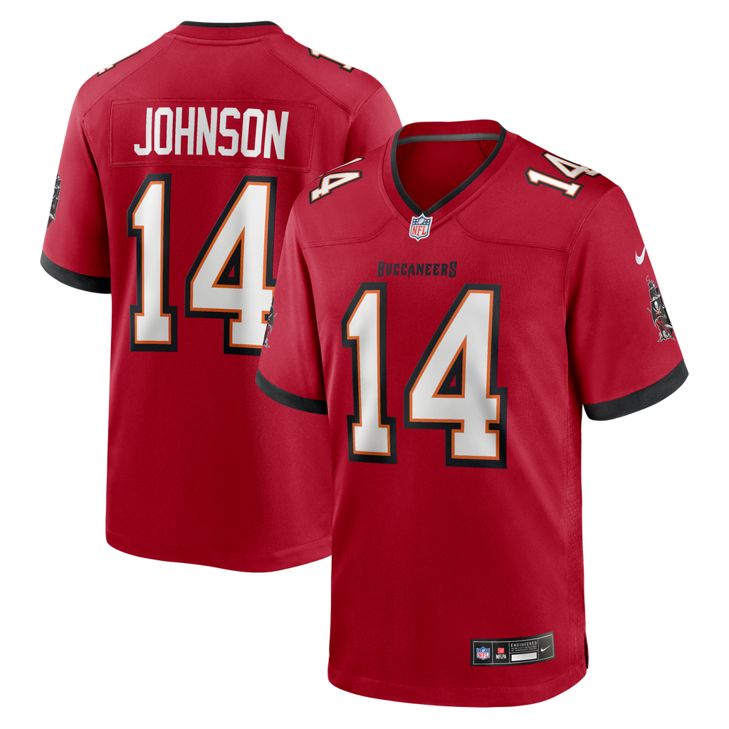 Tampa Bay Buccaneers Brad Johnson Red Game Retired Player Football Jersey