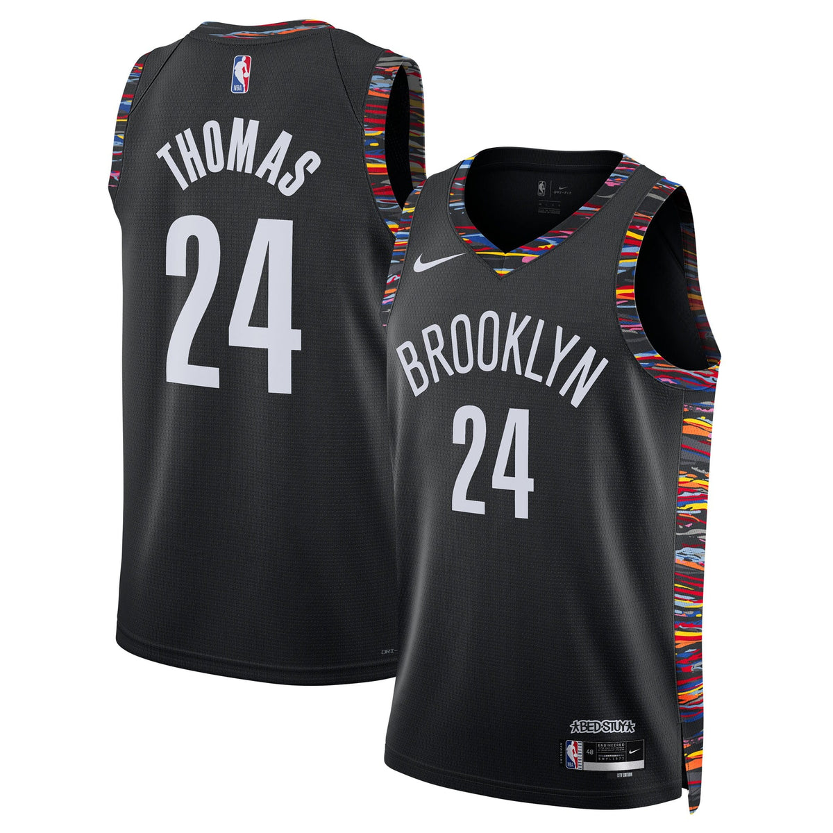 Brooklyn Nets 2025/26 City Edition Swingman Jersey - Black - Cam Thomas