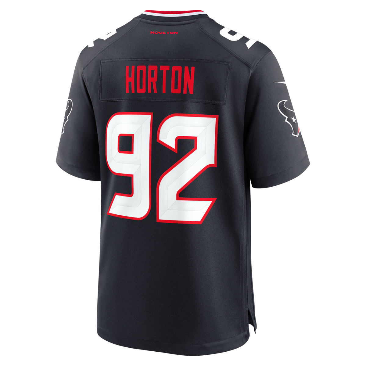 Houston Texans Dylan Horton Navy Team Game Football Jersey