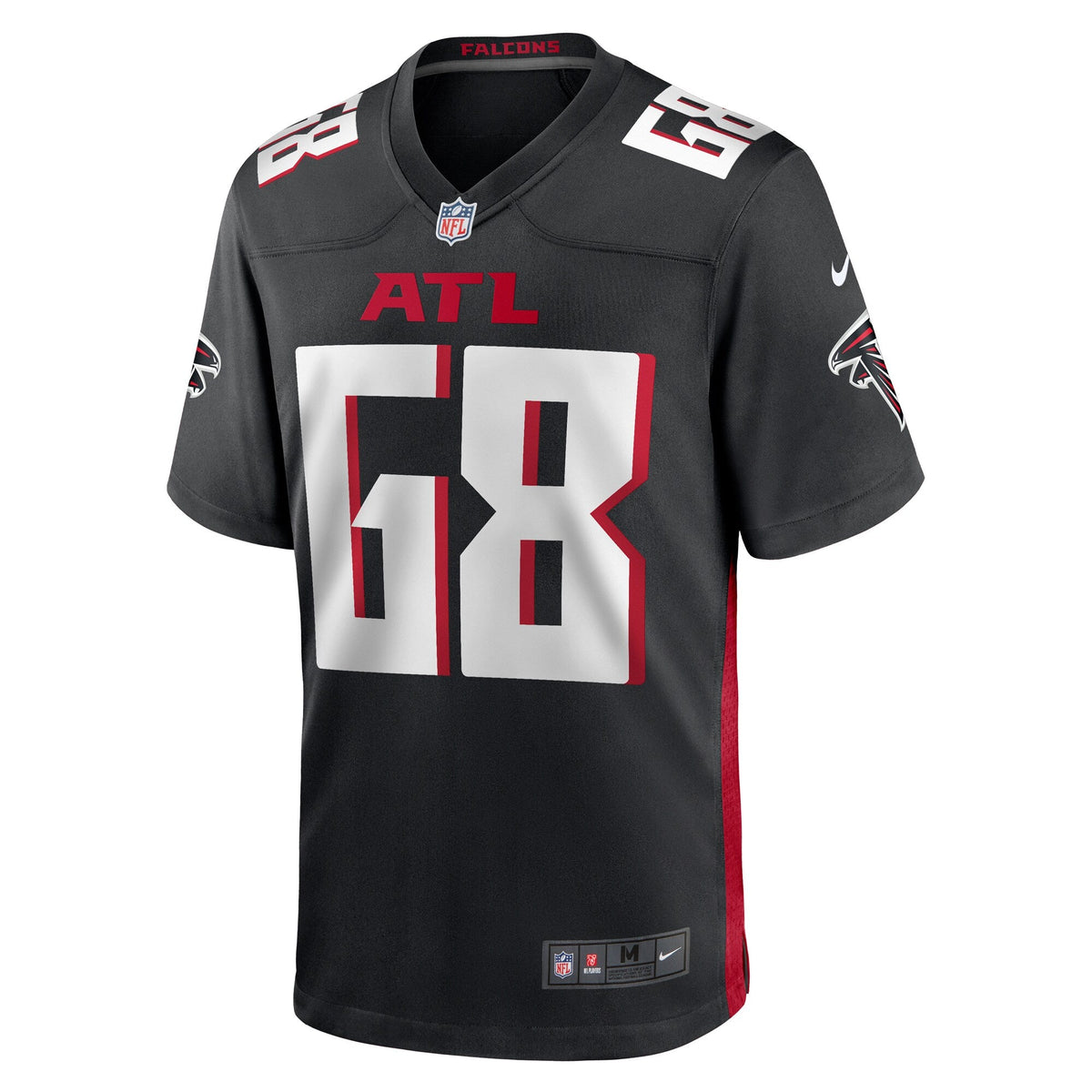 Atlanta Falcons Kyle Hinton Black Team Game Football Jersey
