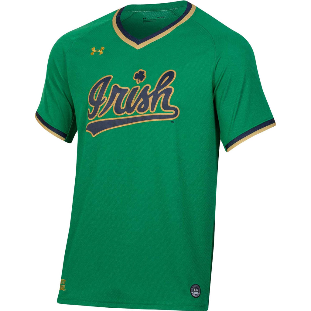 Green Notre Dame Fighting Irish Replica Baseball Jersey