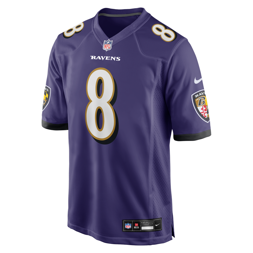 Baltimore Ravens Lamar Jackson Purple Game Football Jersey