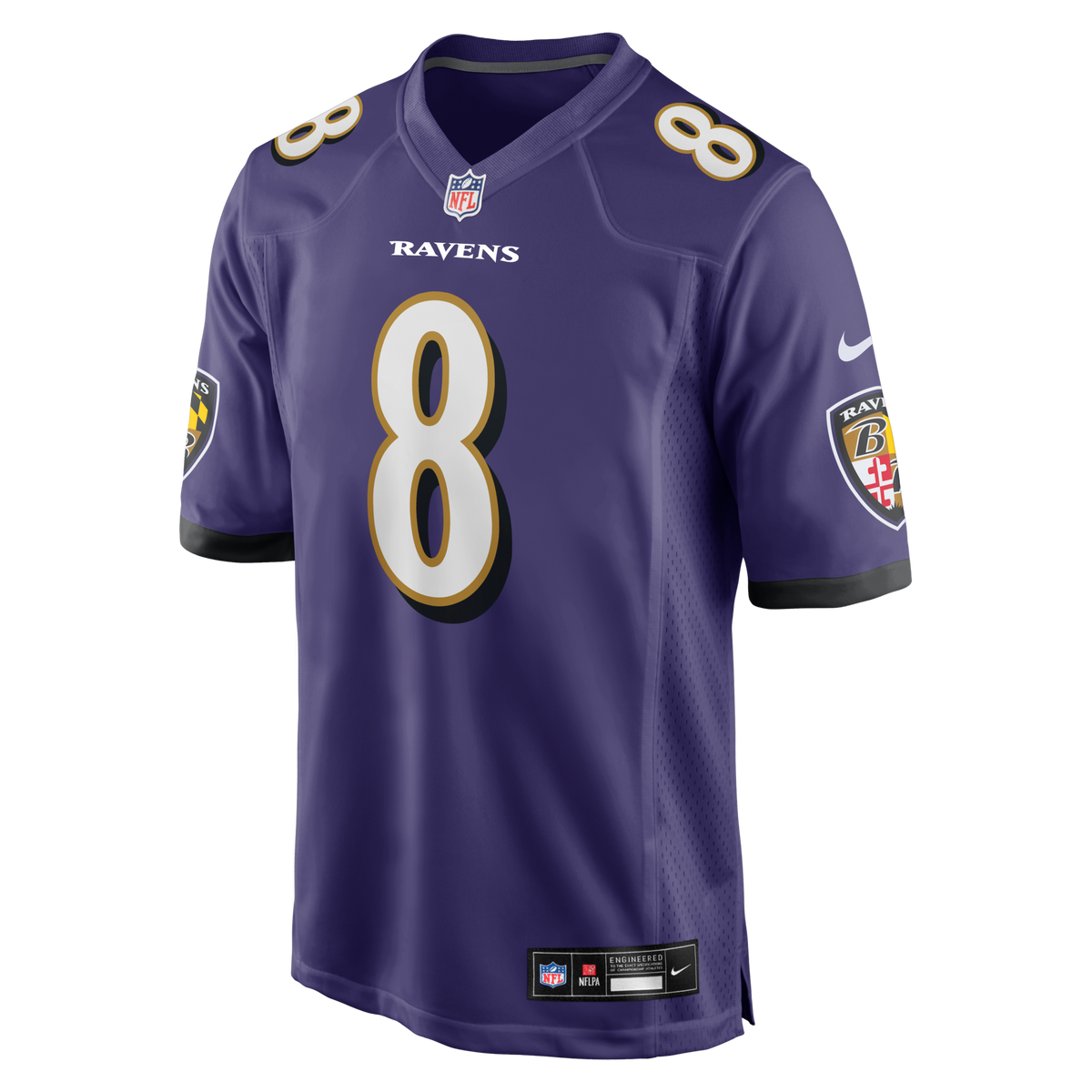 Baltimore Ravens Lamar Jackson Purple Game Football Jersey