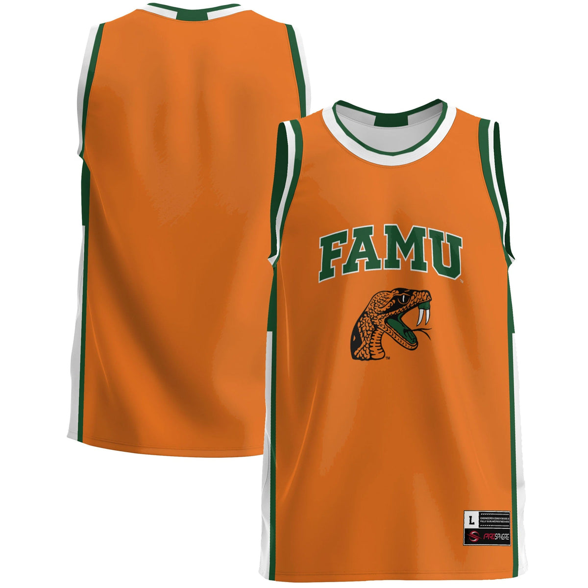 Green Florida A&M Rattlers Lightweight Basketball Jersey