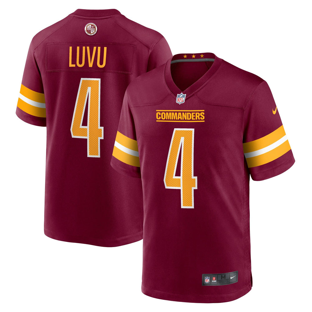 Washington Commanders Frankie Luvu Burgundy Game Football Jersey