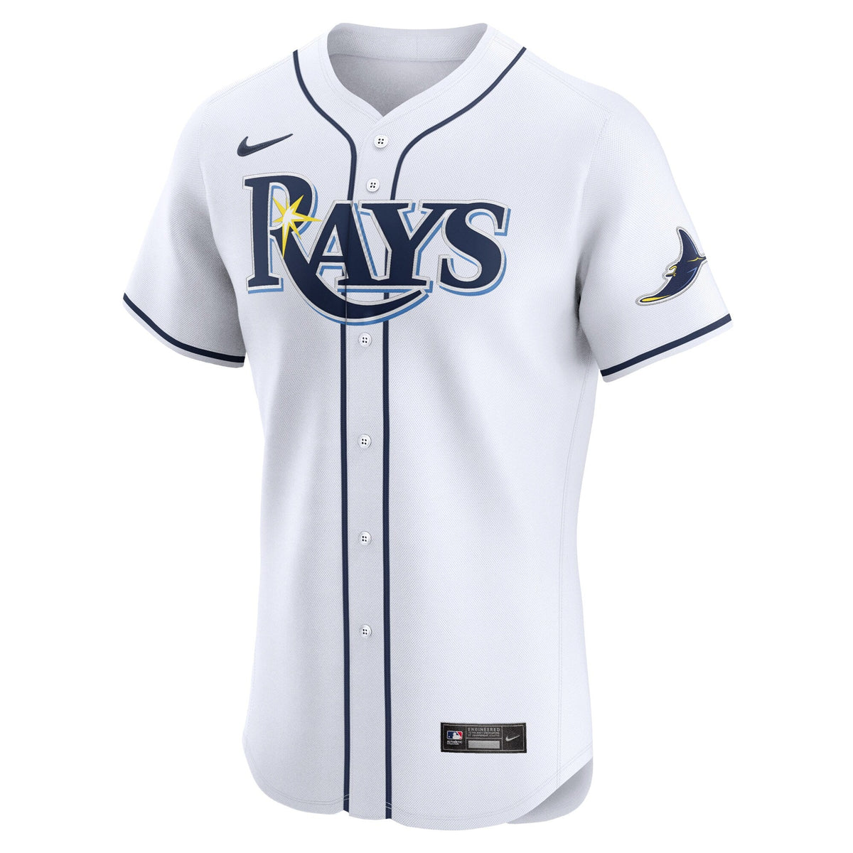 Tampa Bay Rays Yandy Diaz White Home Elite Player Baseball Jersey