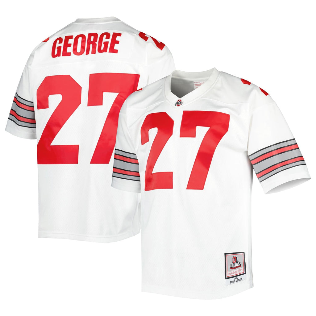 Eddie George White Ohio State Buckeyes Jersey