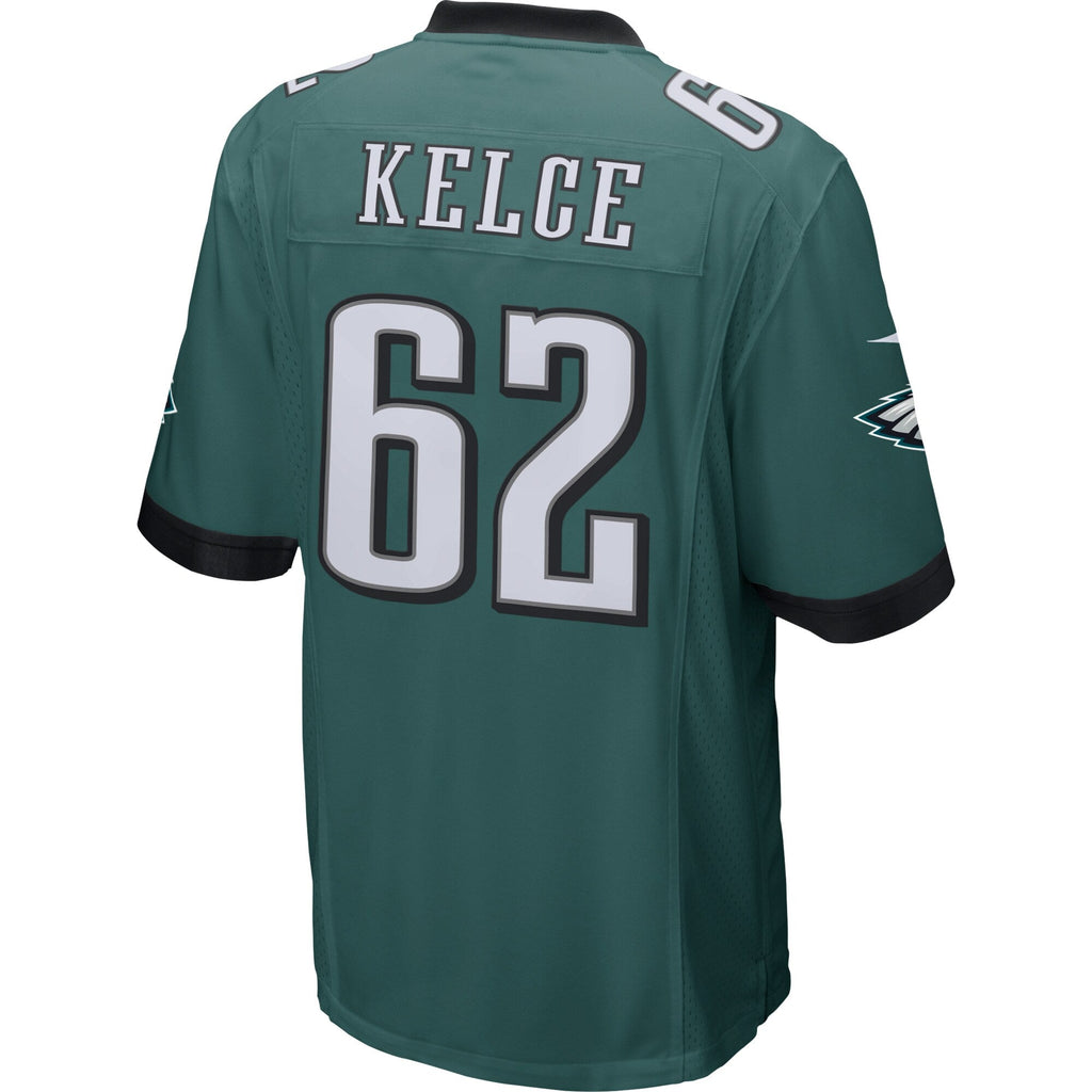 Philadelphia Eagles Jason Kelce Midnight Green Game Football Jersey