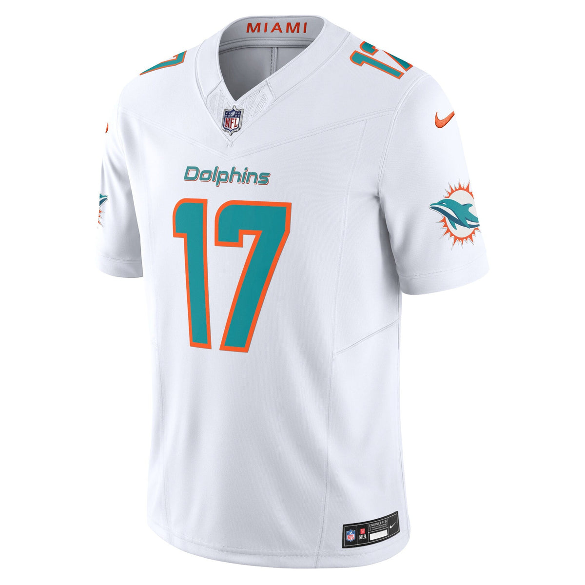 Miami Dolphins Jaylen Waddle White Vapor F.U.S.E. Limited Football Jersey