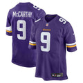 Minnesota Vikings J.J. McCarthy Purple Player Game Football Jersey