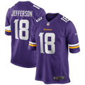 Minnesota Vikings Justin Jefferson Purple Player Game Football Jersey
