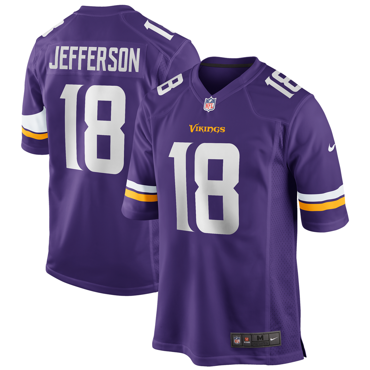 Minnesota Vikings Justin Jefferson Purple Player Game Football Jersey