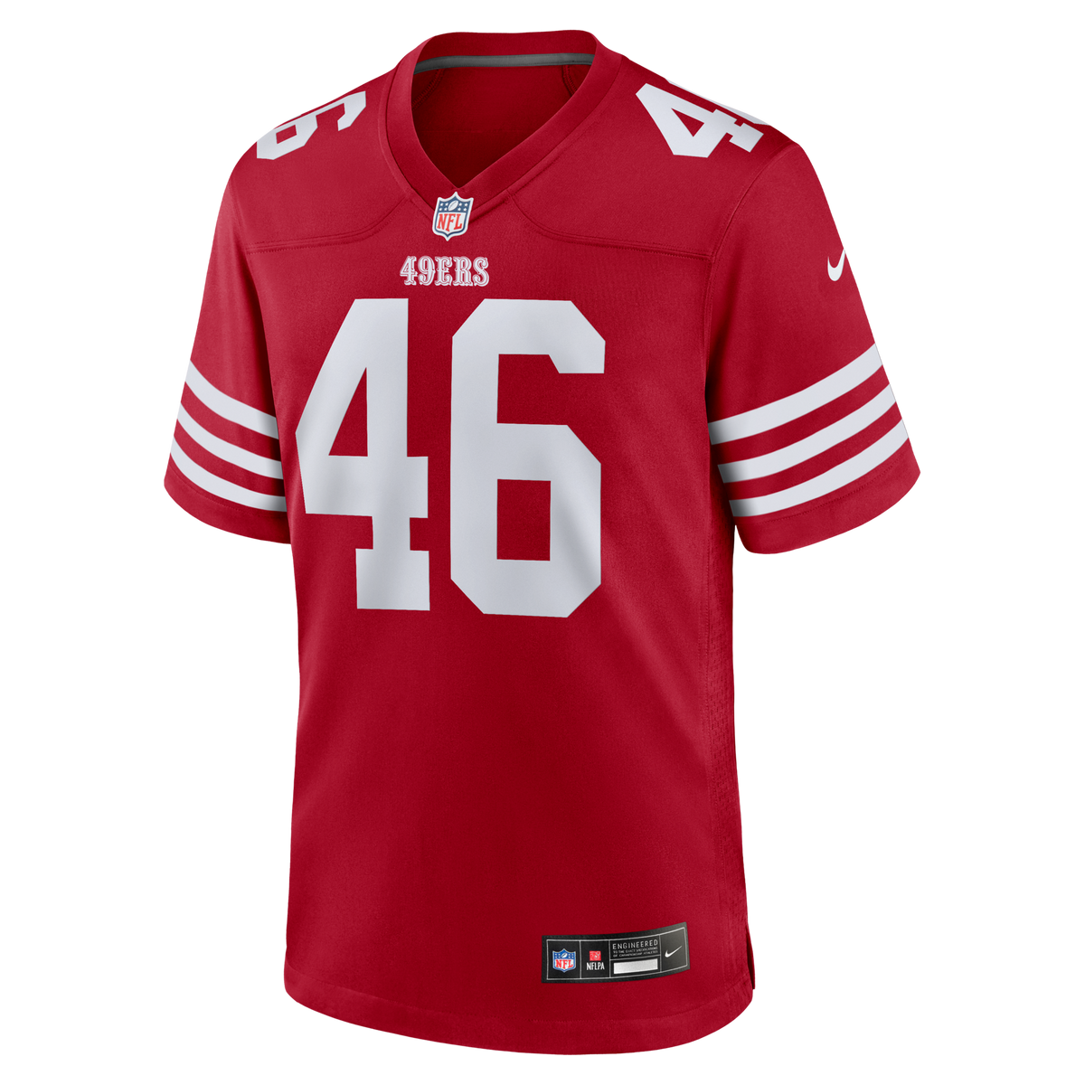 San Francisco 49ers Jon Weeks Scarlet Team Game Football Jersey