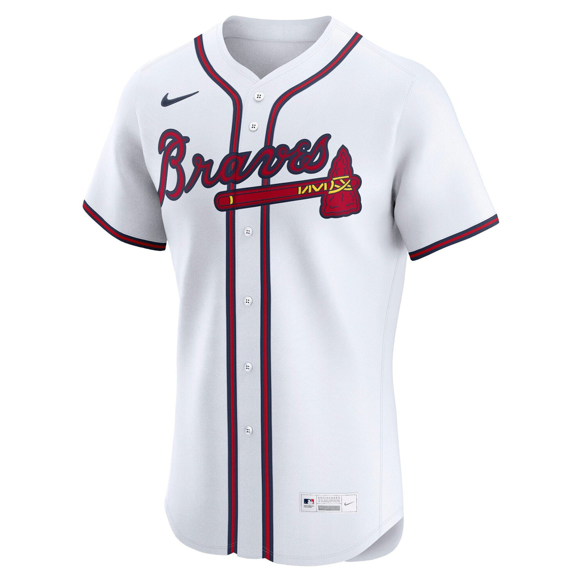 Atlanta Braves White Home Elite Baseball Jersey