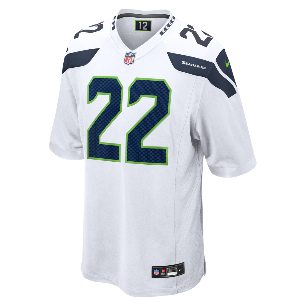 Seattle Seahawks Rashid Shaheed White Game Football Jersey