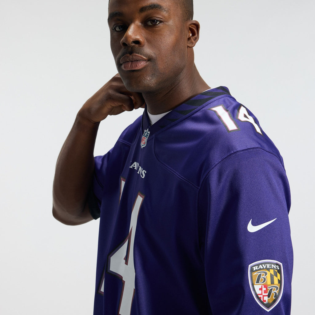 Baltimore Ravens Kyle Hamilton Purple Team Game Football Jersey