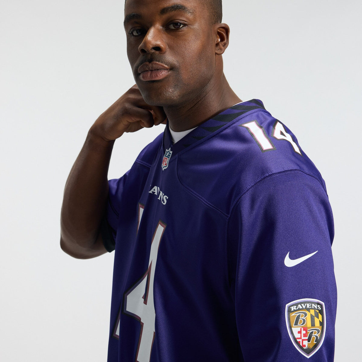 Baltimore Ravens Kyle Hamilton Purple Team Game Football Jersey