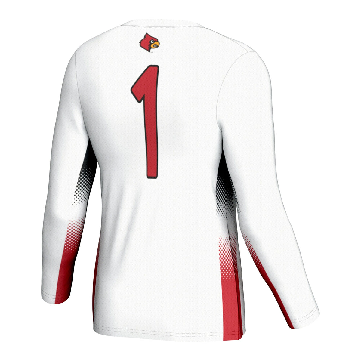 #1 Louisville Cardinals Lightweight Volleyball Jersey - White