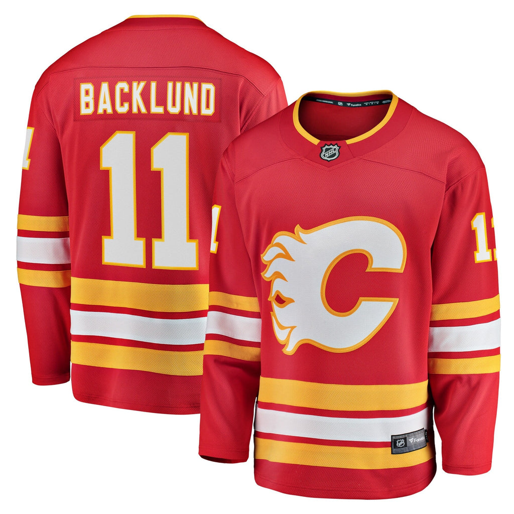 Calgary Flames Mikael Backlund Red Home Breakaway Player Hockey Jersey
