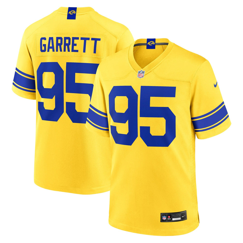 Los Angeles Rams Myles Garrett Classic Sol Game Football Jersey